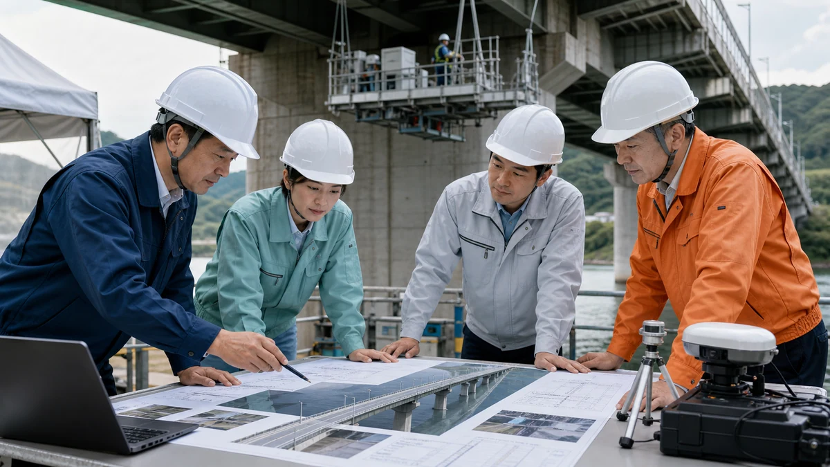 日本エコシステム 日新ブリッジエンジニアリング M&A事例を象徴する橋梁点検と道路維持管理の専門チーム
